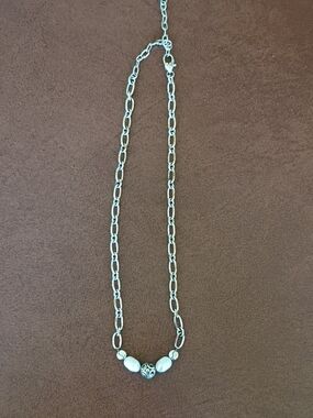Brighton Tempo Silver Pearl Elegant Necklace